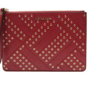 MICHAEL KORS JET SET TRAVEL XL ZIP CLUTCH Mulberry